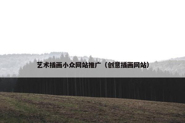 艺术插画小众网站推广（创意插画网站）