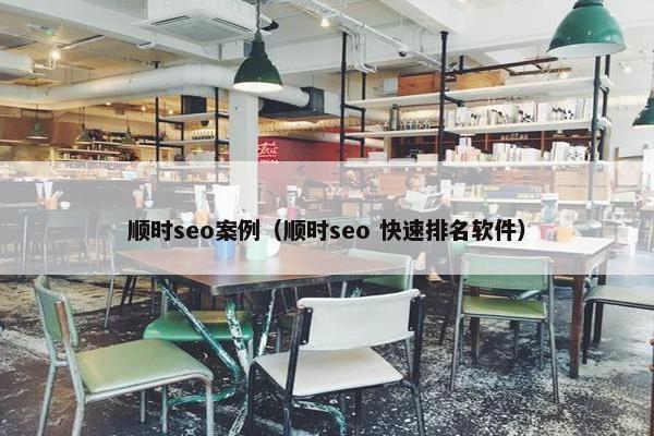 顺时seo案例（顺时seo 快速排名软件）