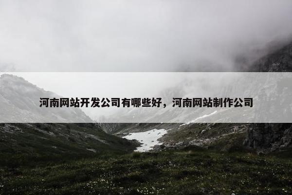 河南网站开发公司有哪些好，河南网站制作公司