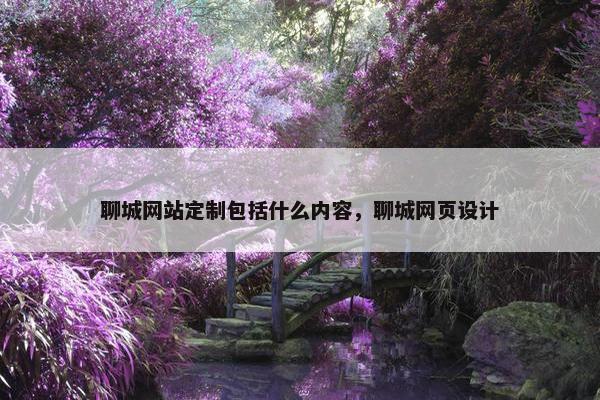 聊城网站定制包括什么内容，聊城网页设计