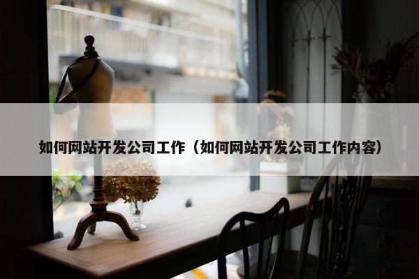 如何网站开发公司工作（如何网站开发公司工作内容）