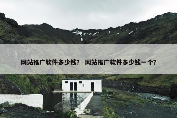 网站推广软件多少钱？ 网站推广软件多少钱一个？