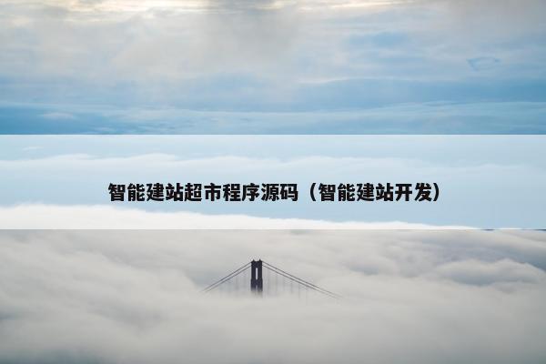 智能建站超市程序源码（智能建站开发）
