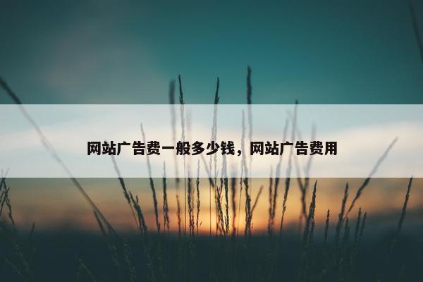 网站广告费一般多少钱，网站广告费用