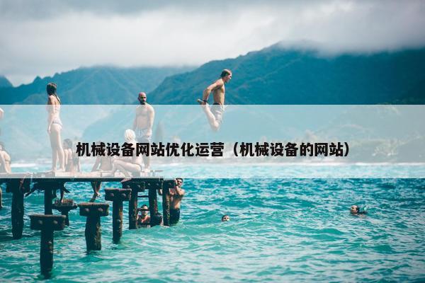 机械设备网站优化运营（机械设备的网站）
