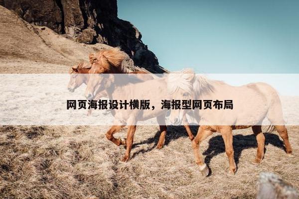 网页海报设计横版，海报型网页布局