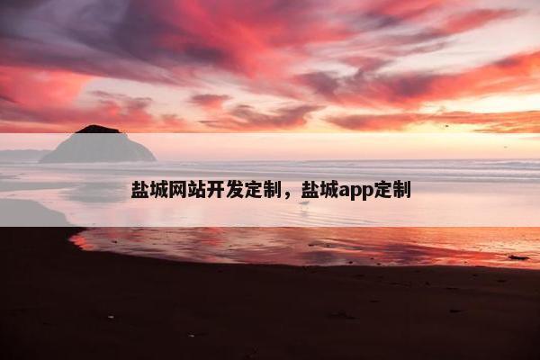 盐城网站开发定制，盐城app定制