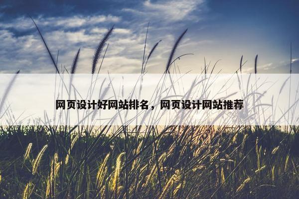 网页设计好网站排名，网页设计网站推荐