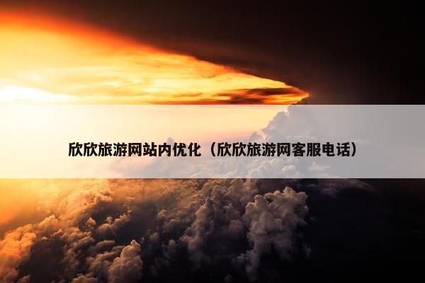 欣欣旅游网站内优化（欣欣旅游网客服电话）