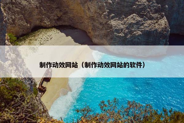制作动效网站（制作动效网站的软件）