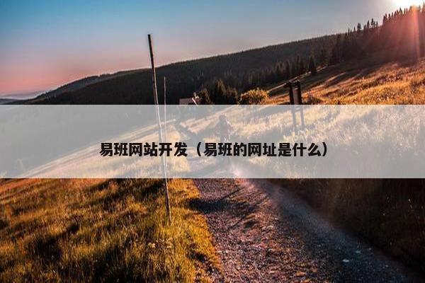 易班网站开发（易班的网址是什么）