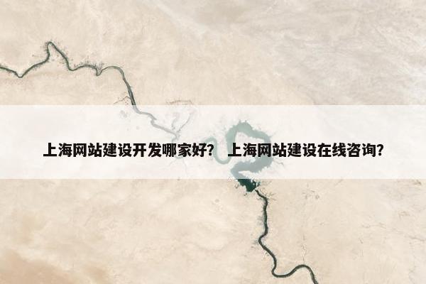 上海网站建设开发哪家好？ 上海网站建设在线咨询？
