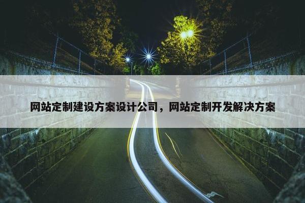 网站定制建设方案设计公司，网站定制开发解决方案