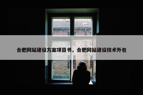 合肥网站建设方案项目书，合肥网站建设技术外包