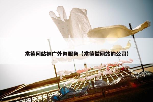 常德网站推广外包服务（常德做网站的公司）