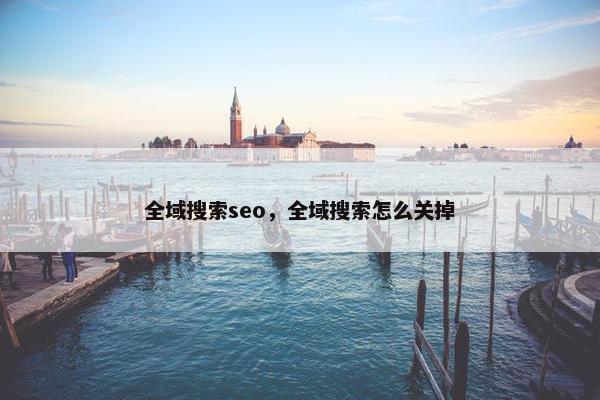 全域搜索seo，全域搜索怎么关掉