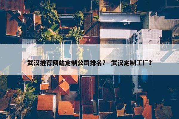 武汉推荐网站定制公司排名？ 武汉定制工厂？