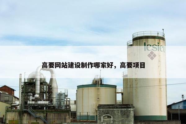 高要网站建设制作哪家好，高要项目