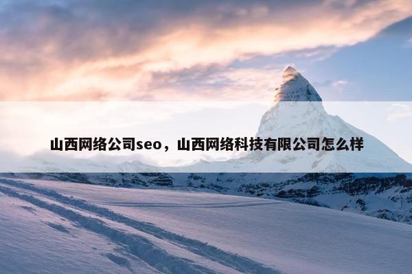 山西网络公司seo，山西网络科技有限公司怎么样