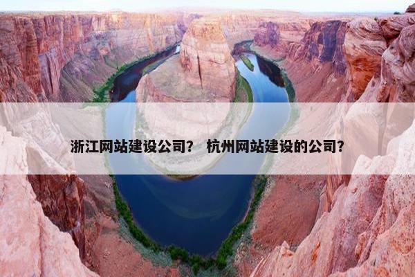 浙江网站建设公司？ 杭州网站建设的公司？
