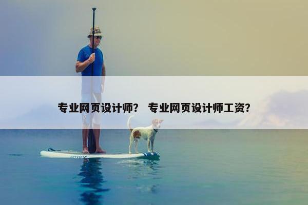 专业网页设计师？ 专业网页设计师工资？