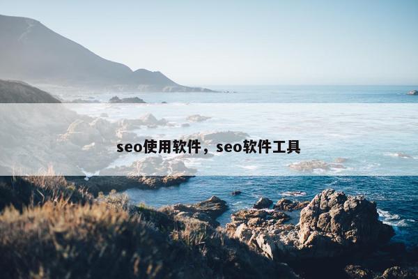 seo使用软件，seo软件工具