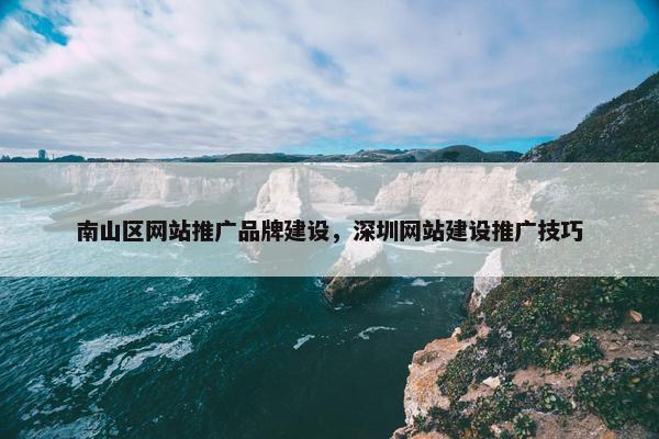 南山区网站推广品牌建设，深圳网站建设推广技巧
