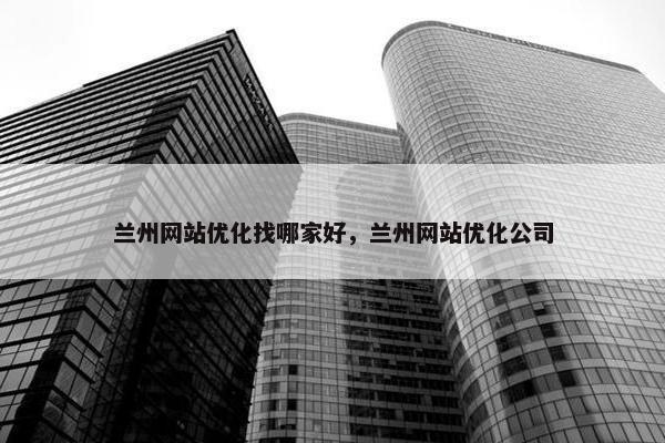 兰州网站优化找哪家好，兰州网站优化公司