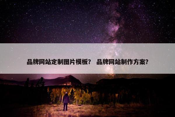品牌网站定制图片模板？ 品牌网站制作方案？
