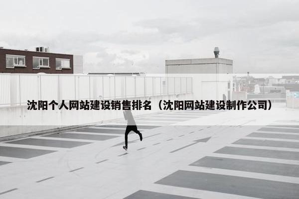 沈阳个人网站建设销售排名（沈阳网站建设制作公司）