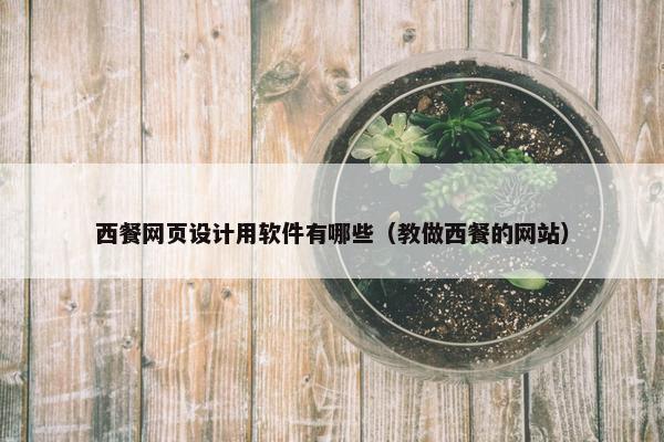 西餐网页设计用软件有哪些（教做西餐的网站）