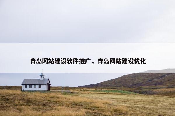 青岛网站建设软件推广，青岛网站建设优化