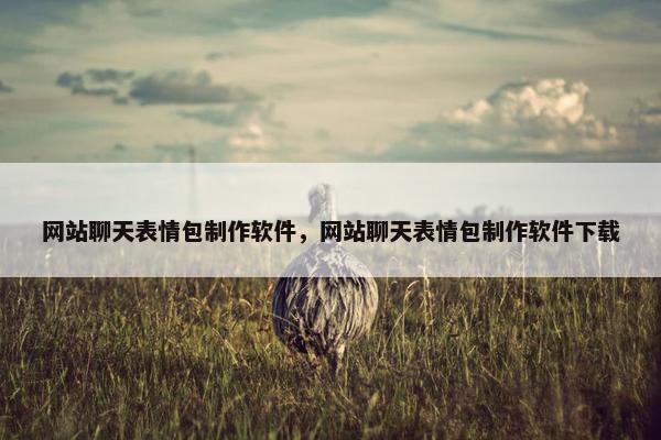 网站聊天表情包制作软件，网站聊天表情包制作软件下载