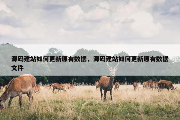 源码建站如何更新原有数据，源码建站如何更新原有数据文件