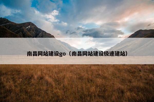 南昌网站建设go（南昌网站建设极速建站）