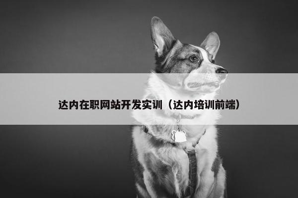 达内在职网站开发实训（达内培训前端）