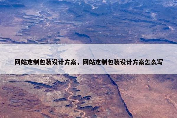 网站定制包装设计方案，网站定制包装设计方案怎么写