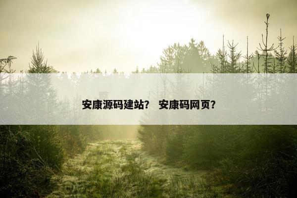 安康源码建站？ 安康码网页？