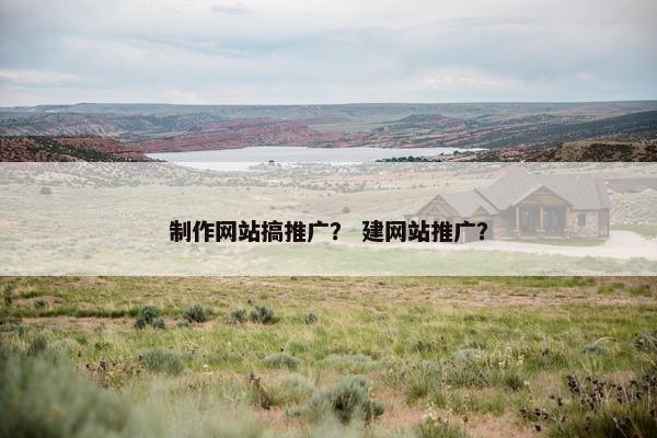 制作网站搞推广？ 建网站推广？