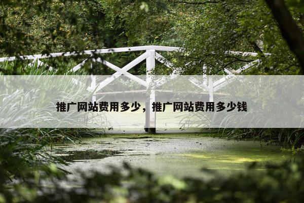 推广网站费用多少，推广网站费用多少钱