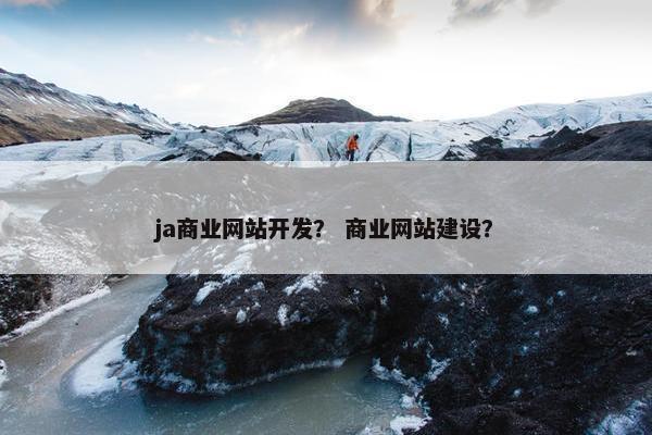 ja商业网站开发？ 商业网站建设？