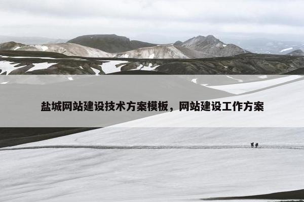 盐城网站建设技术方案模板，网站建设工作方案